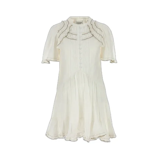Ruffled-Detail Mini Dress