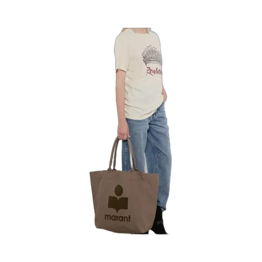Yenky Logo Printed Top Handle Bag