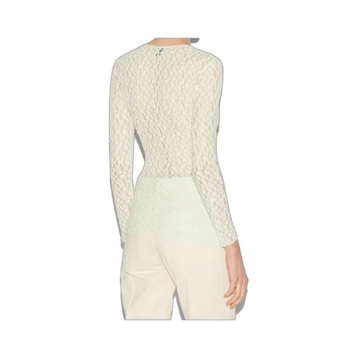 Gaelle Long-Sleeved Lace Top