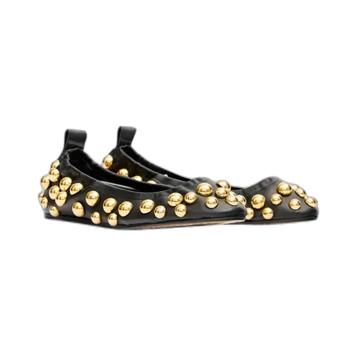 Stud Embellishment Flat Shoes