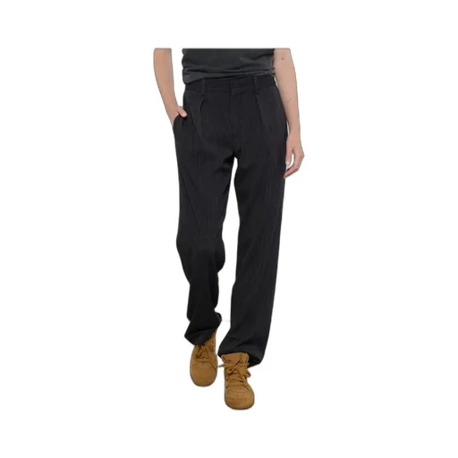 High Waist Pinstriped Trousers