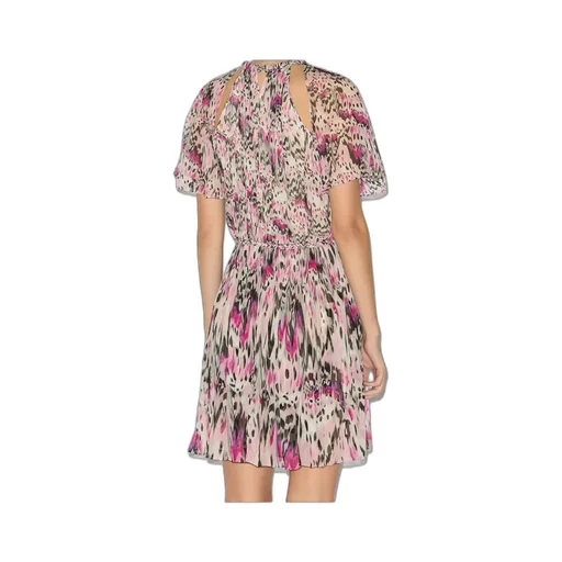 Randalia Short Dress In Gathered Silk