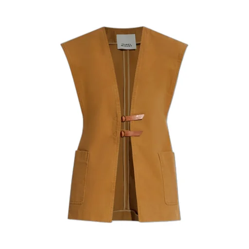 Wide Shoulder Sleeveless Vest