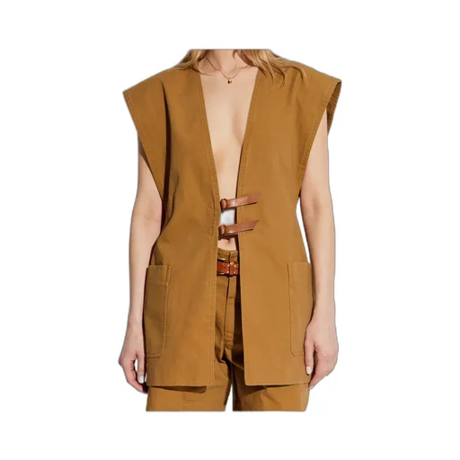 Wide Shoulder Sleeveless Vest