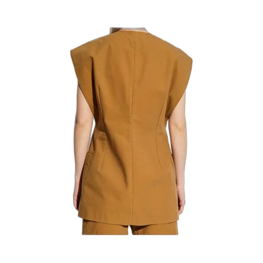 Wide Shoulder Sleeveless Vest