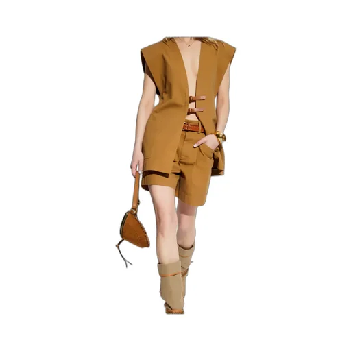 Wide Shoulder Sleeveless Vest