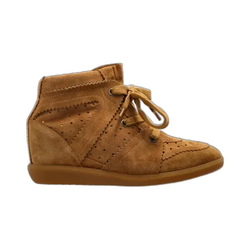 Bobby Lace-Up Wedge Sneakers