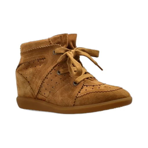 Bobby Lace-Up Wedge Sneakers