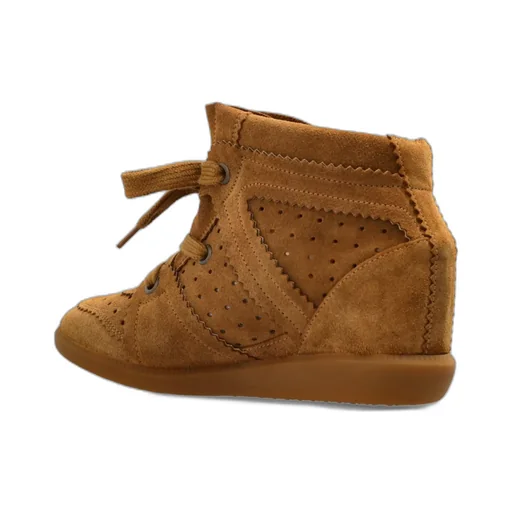 Bobby Lace-Up Wedge Sneakers
