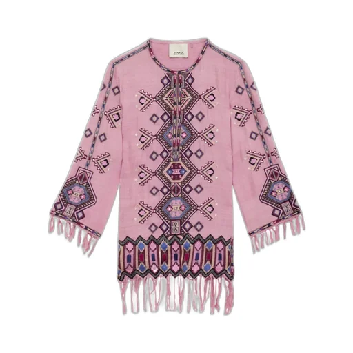 Zayana Embroidered Matka Silk Mini Dress
