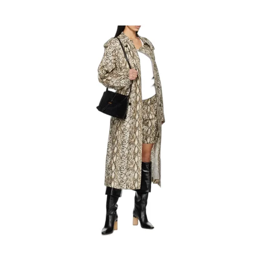 Double-Breasted Belted Trench Coat