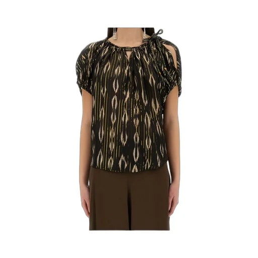Short-Sleeved Striped Top