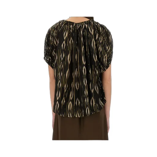 Short-Sleeved Striped Top