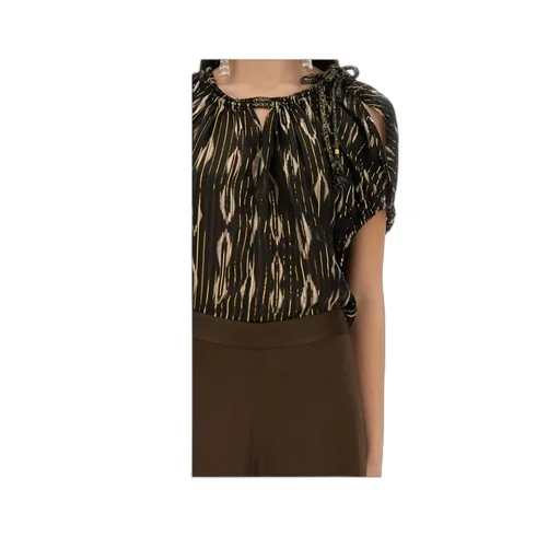 Short-Sleeved Striped Top