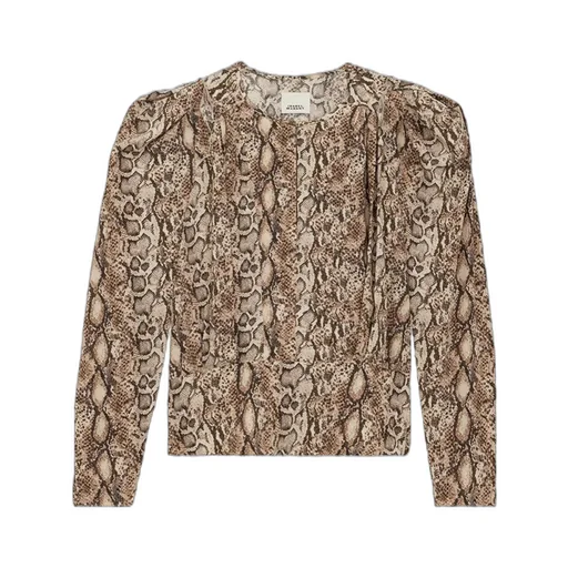 Zarga Pleated Printed Blouse