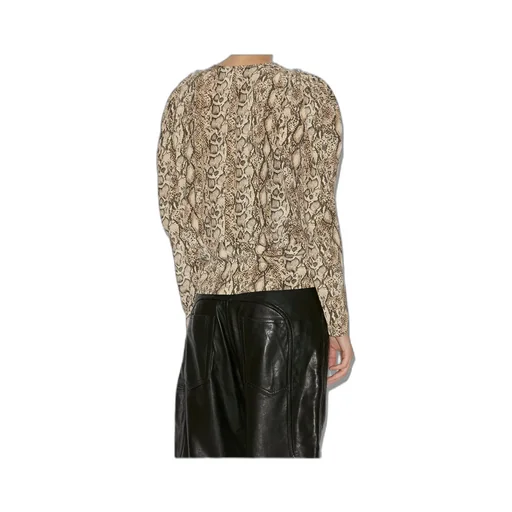 Zarga Pleated Printed Blouse