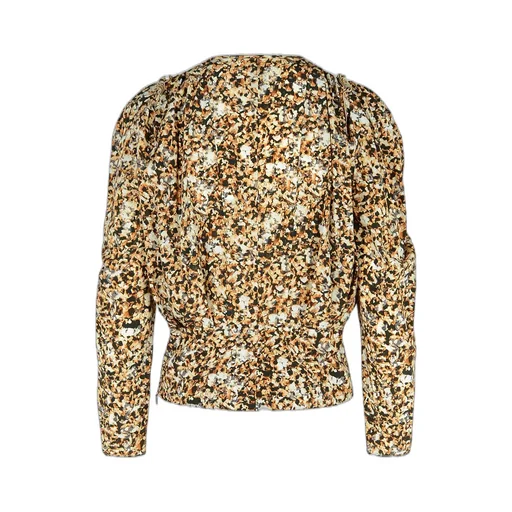 Zarga Pleated Printed Blouse