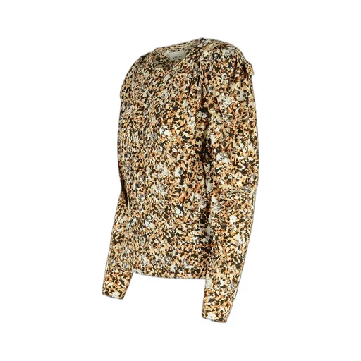 Zarga Pleated Printed Blouse