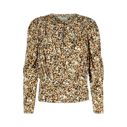 Zarga Pleated Printed Blouse