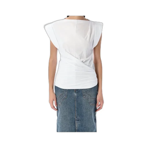 Maisan Cap-Sleeved Top