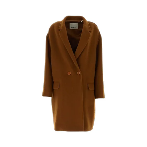 Double-Breasted Long-Sleeved Coat