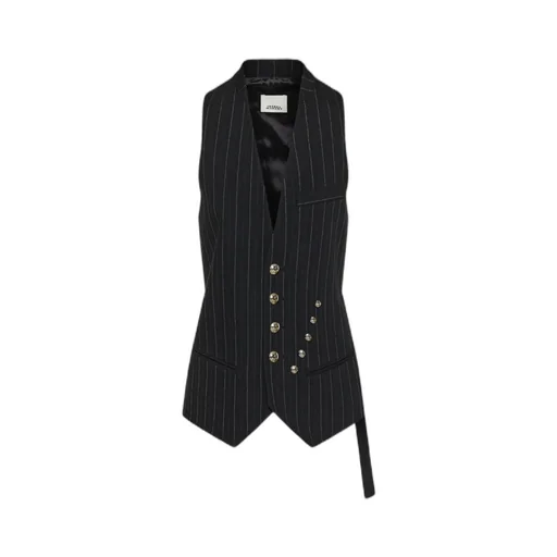 Striped Button-Up Vest