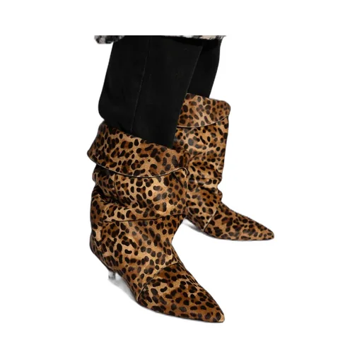 Edrik Leopard Printed Boots