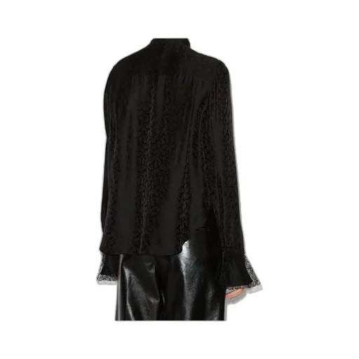 Scarf Detail Long-Sleeve Top