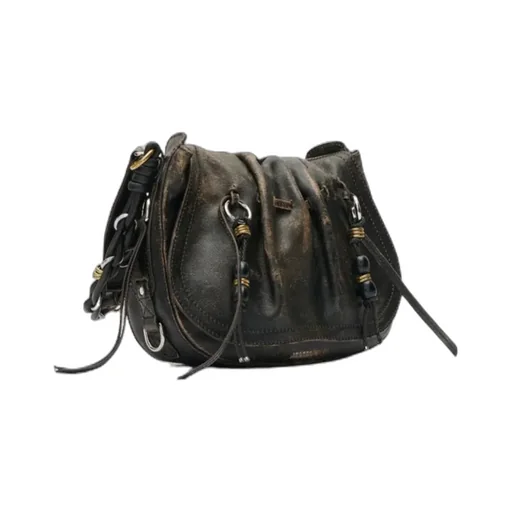 Drawstring Embellished Shoulder Bag