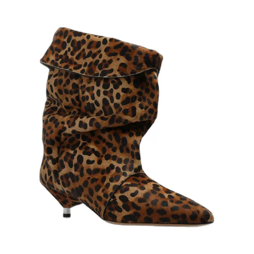 Edrik Leopard Printed Boots
