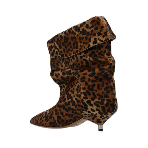 Edrik Leopard Printed Boots