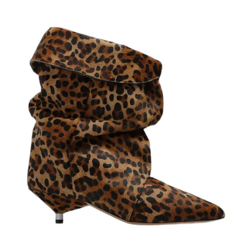 Edrik Leopard Printed Boots