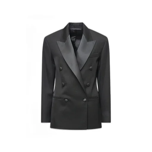 Double-Breasted Long-Sleeved Jacket