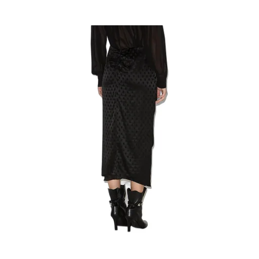 Asymmetrical Hem Draped Skirt