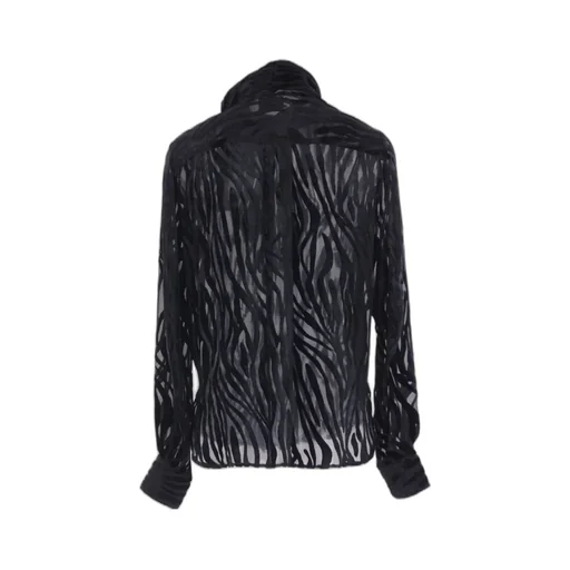 Scarf Detail Long Sleeve Top