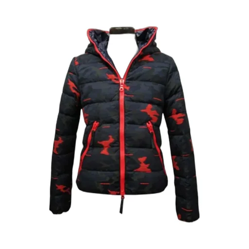 Hoded Camouflage Down Jacket