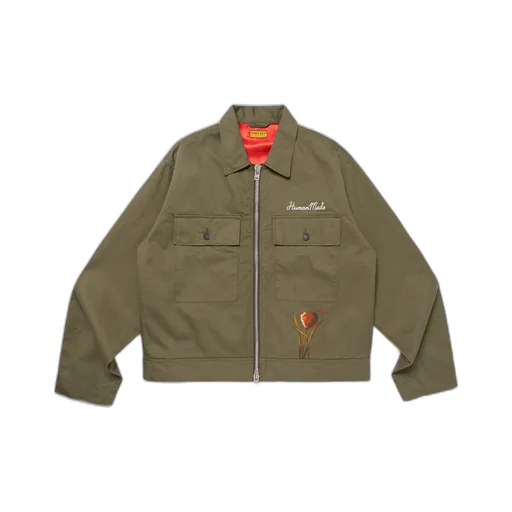 Embroidered Military Jacket