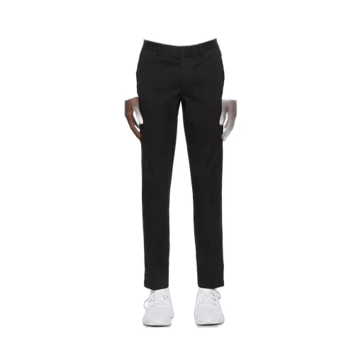 Straight-Leg Stretch-Cotton Trousers