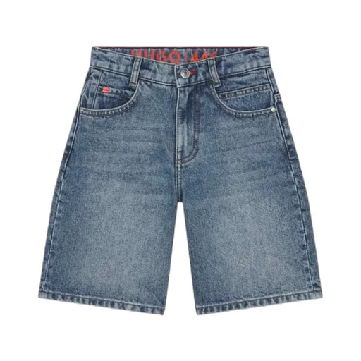 Logo Denim Shorts