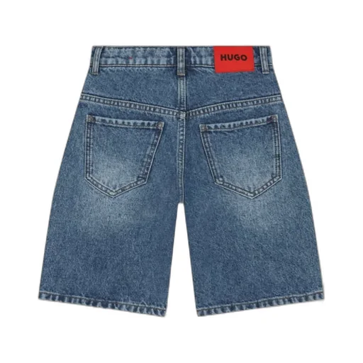 Logo Denim Shorts