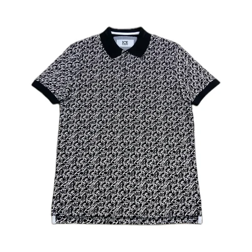 Button-Down Polo Shirt With Short Sleeves
