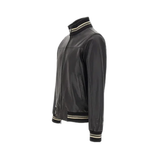 High Neck Zipped Bomber Jacket