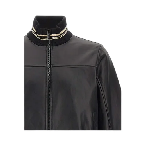 High Neck Zipped Bomber Jacket