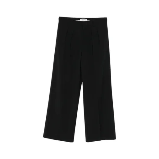 Pleated Wide-Leg Trousers