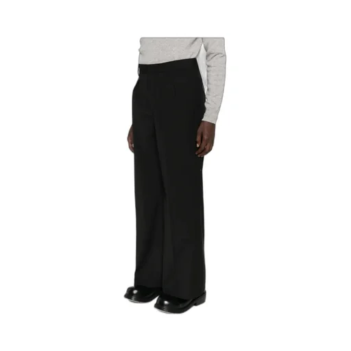 Pleated Wide-Leg Trousers