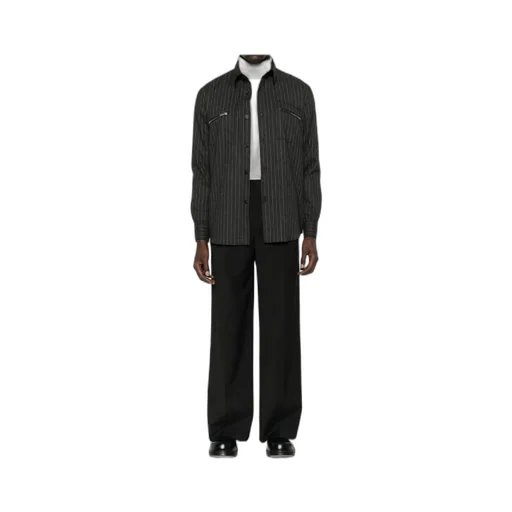Pleated Wide-Leg Trousers