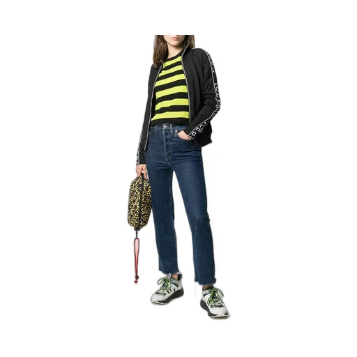 Striped Zipper Casual Jacket