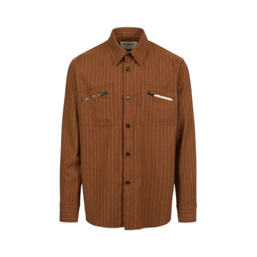 Pinstripe Zip-Pocket Shirt