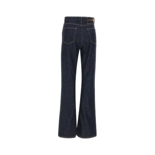 Embossed Patch Denim Jeans