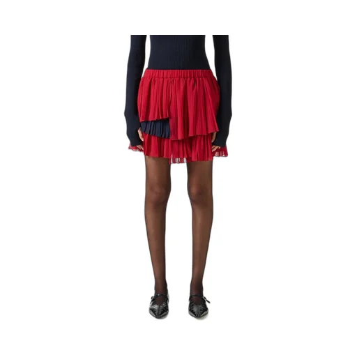 Ruffled Pleated Skirt